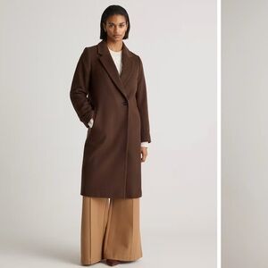 Italian Wool Classic Single-Breasted Coat